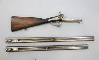 Beau fusil à broche, calibre 24. Avec deux...
