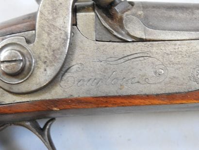 Fusil à canons damas juxtaposés - Courtoi...