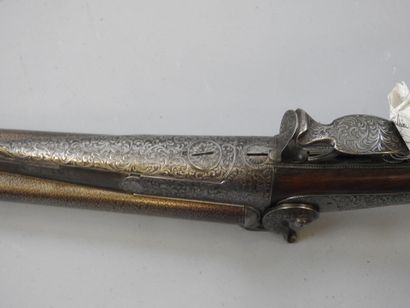 Fusil artisanal à chiens extérieurs, calibre...