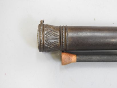 Canardière à piston, calibre 8. Ancien silex...
