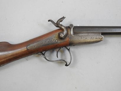 Fusil pliant à broche, calibre 20. Canon...
