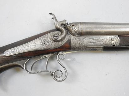 Fusil ALLEMAND à chien extérieur, calibre...