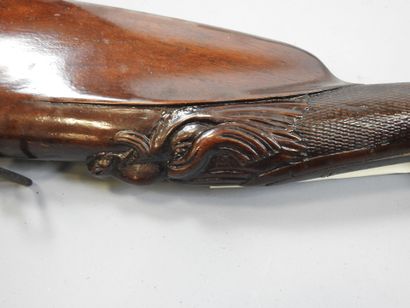 Fusil à piston XIXème, calibre non déterminé....
