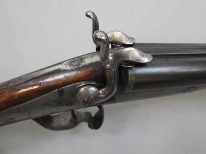 Fusil à chiens extérieurs artisanal français,...