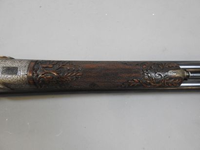 Fusil LIEGEOIS à chiens extérieurs, calibre...