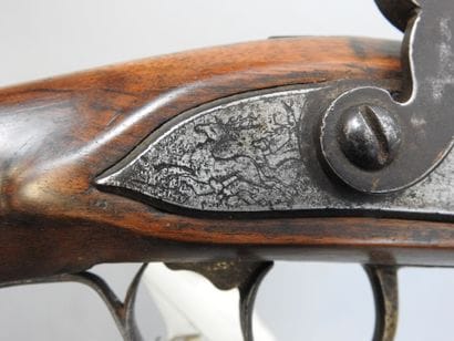 Long fusil à chien extérieur, calibre 20....