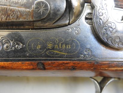 Canardière à piston, calibre 8. Canon damas...
