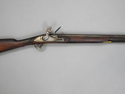Fusil à silex, calibre 14. Canon marqué de...
