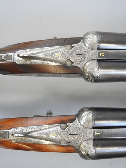 Paire de fusils à platines G. GRANGER vendu...