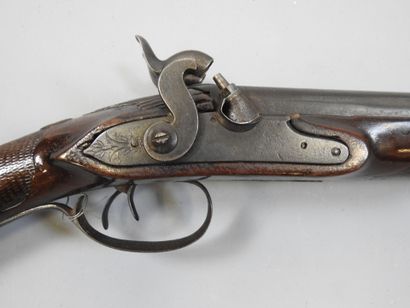 Fusil à piston XIXème, calibre non déterminé....
