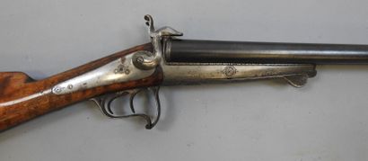 Fusil à chiens extérieurs artisanal français,...