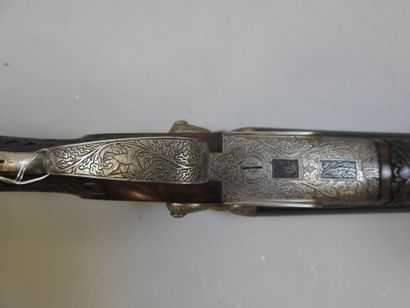 Fusil LIEGEOIS à chiens extérieurs, calibre...