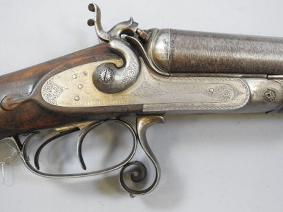 Fusil à chien extérieurs A. JOALLAND (Bourges),...