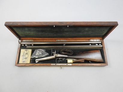 Beau fusil à broche, calibre 24. Avec deux...