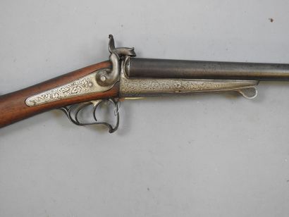 Fusil à broche, calibre 16. Canon Damas....