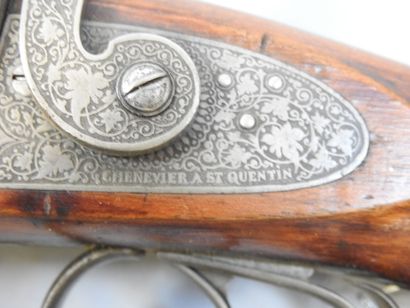Fusil à piston CHENEVIER (arquebusier à Saint...