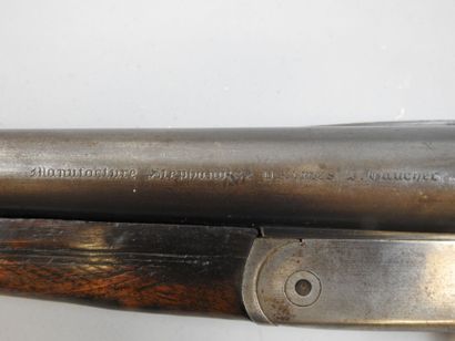 Fusil artisanal français GAUCHER canons juxtaposés...