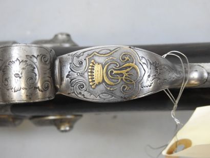 Beau fusil à broche, calibre 24. Avec deux...