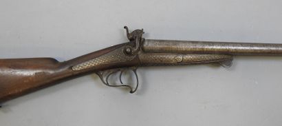 Fusil à chiens extérieurs, calibre 16 à broche,...