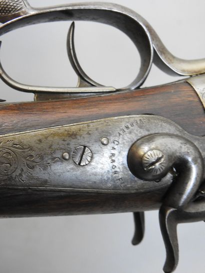 Fusil VERNEY CARRON à chiens extérieurs,...
