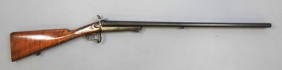 Fusil à chiens extérieurs artisanal français,...