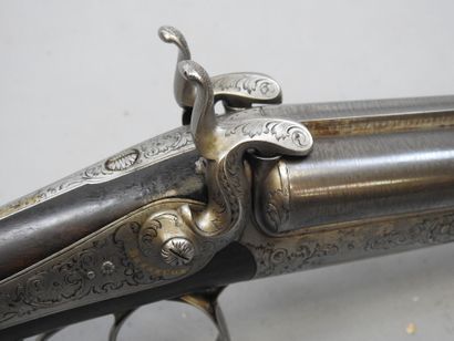 Beau fusil à broche, calibre 24. Avec deux...