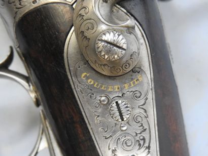 Beau fusil à broche, calibre 24. Avec deux...