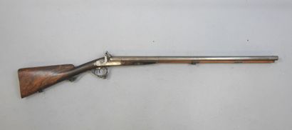 Fusil à piston LIEGEOIS, calibre 14. Platines...