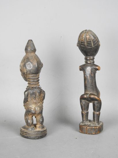 COTE d'IVOIRE : Statuette féminine Ashanti...