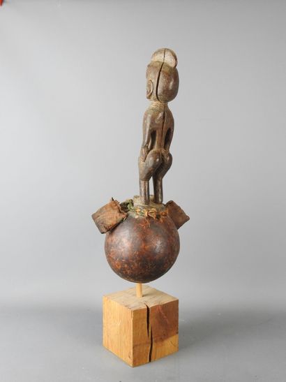 DOGON, Mali: Carved wooden ancestor statue...