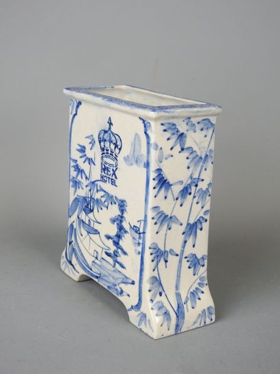 VIETNAM: Rectangular blue-white porcelain...
