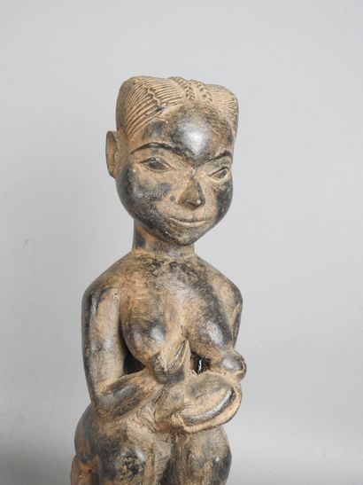 BAOULE, Ivory Coast: Maternity statue of...
