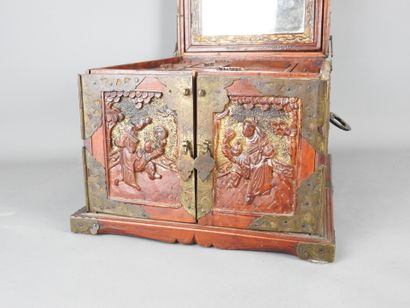 CHINA: Cabinet box in wood stained to imitate...