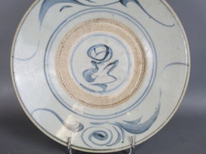 CHINE : Assiette en porcelaine de Zhangzhou...