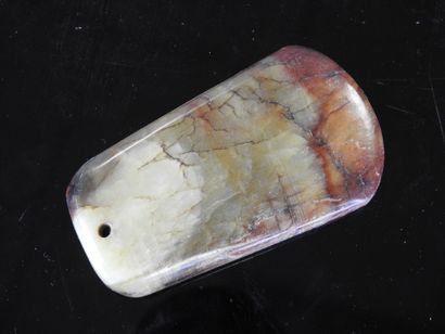 CHINA: Jade pendant. 8 x 4 cm.