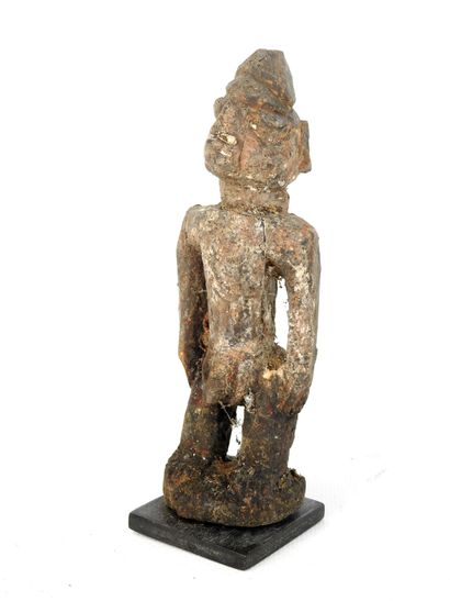 NIGERIA: Yoruba male statuette in carved...