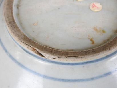 CHINE : Assiette en porcelaine de Zhangzhou...