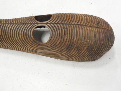 LUBA: Large Kifwebe initiation society mask...