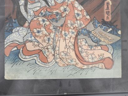 JAPAN - HIROSHIGE II : Narukami. Print on...