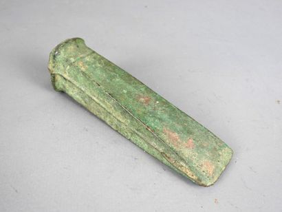Antique green patina bronze socket HACK....