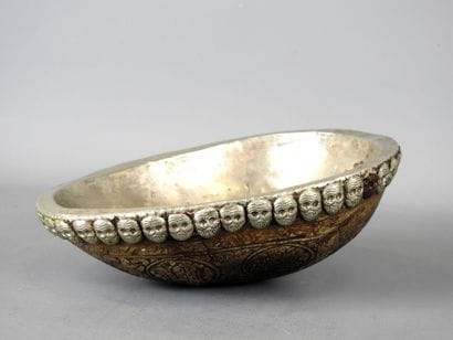 TIBET KAPALA plaqué d'argent bas titre et...