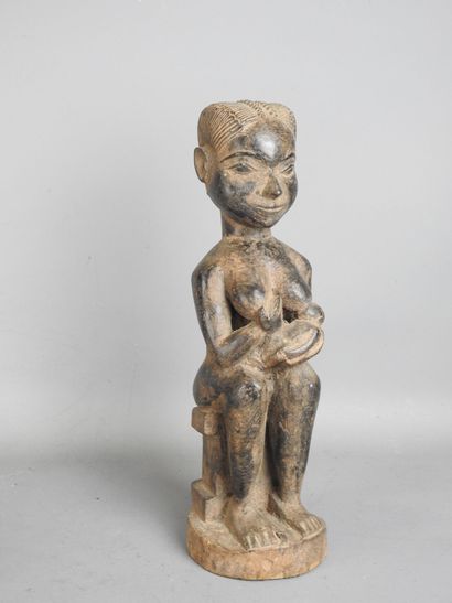 BAOULE, Ivory Coast: Maternity statue of...