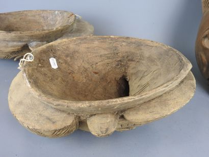 BAMBARA, Mali : Paire de masques anthropomorphes...