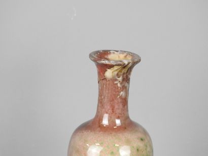 CHINA: Porcelain miniature baluster vase....
