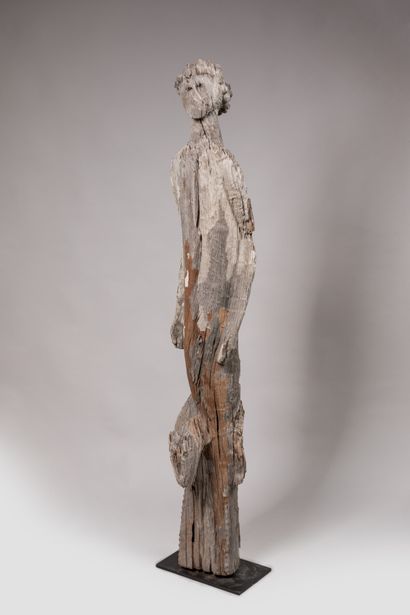 SAKALAVA du sud, Madagascar.
Bois sculpté...