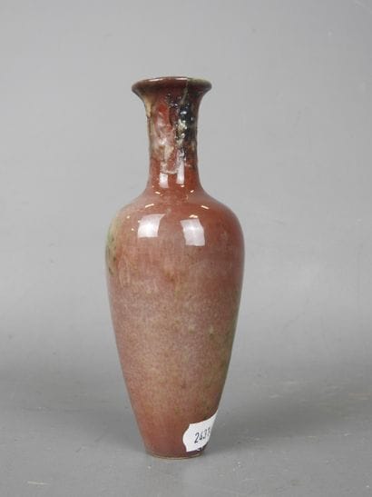 CHINA: Porcelain miniature baluster vase....