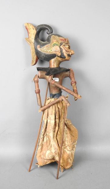 INDONESIE : Poupée du Wayang Golek en bois...