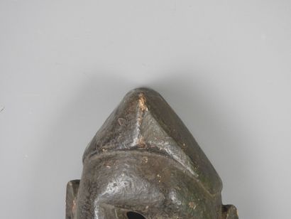 NEPAL: Carved wood mask of facial aphasia....