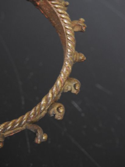 BURKINA FASO: Lobi bronze bracelet. D. 9...