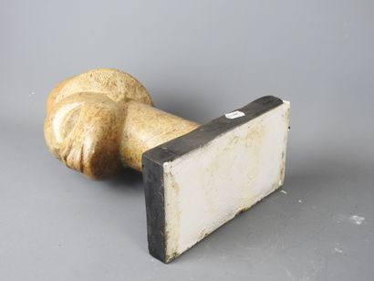 GABON: Female head with prognathic face in...